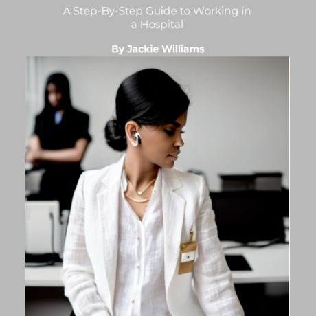 A HowTo book cover, showing a black woman with her head turned to the side wearing a white blouse and white blazer