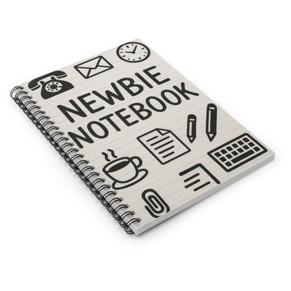 Newbie Notebook: Cute Ruled Journal for New Secretary