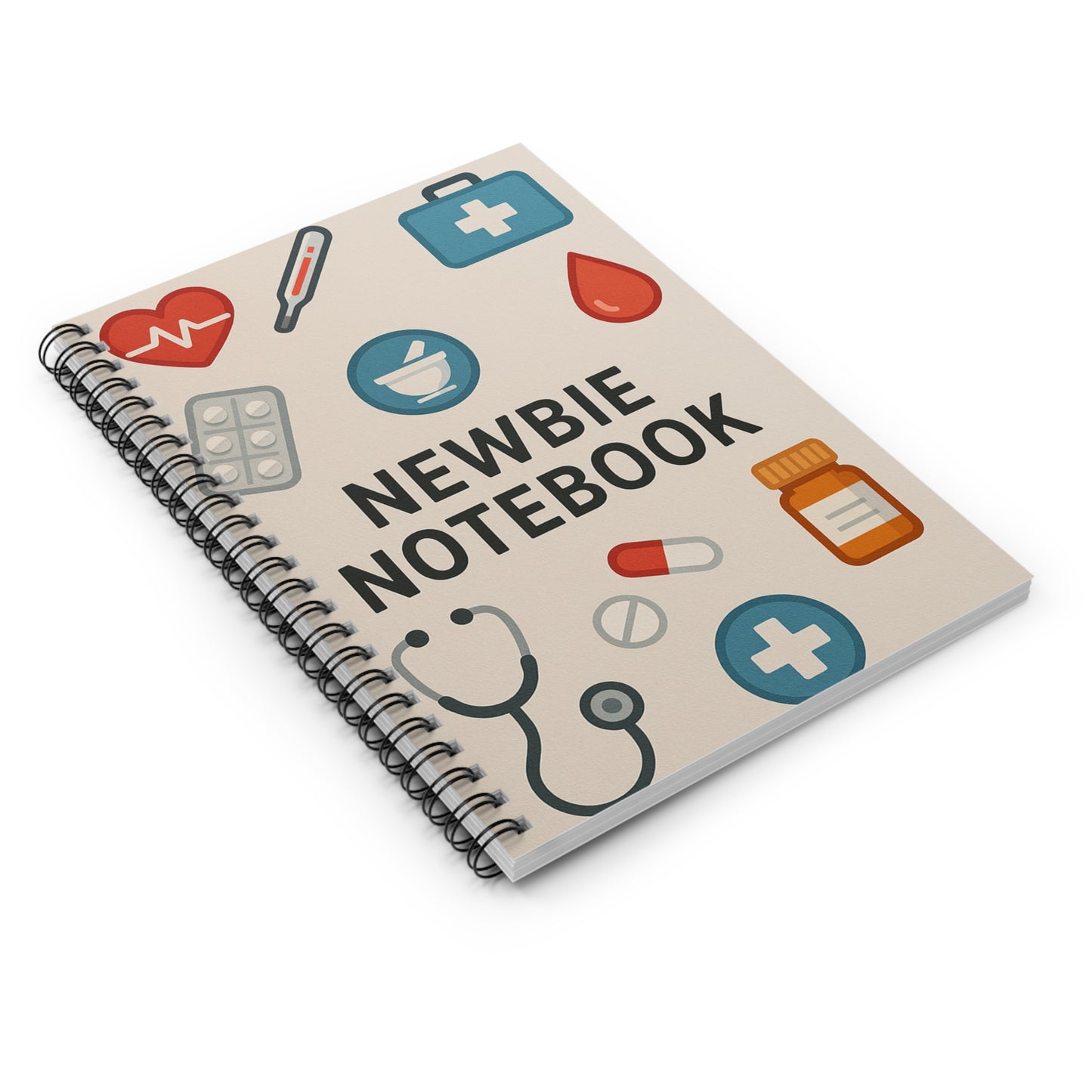 Newbie Notebook — Medical Student Spiral Notebook (Ruled)